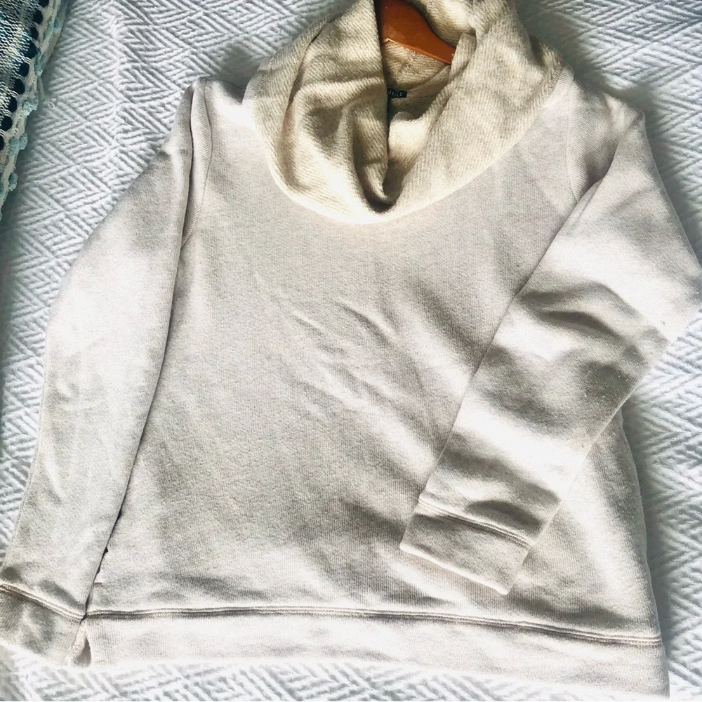 J Crew Mercantile cowl funnel sweatshirt sz Large